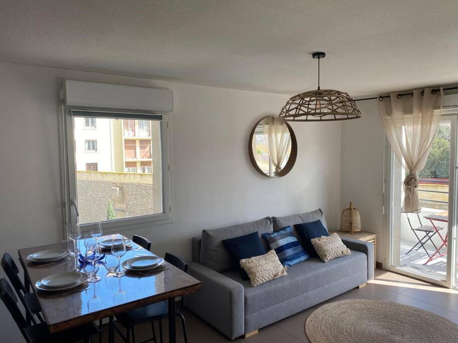 Cosy T3 Gare Terrasse + Parking Apartment Sete Luaran gambar