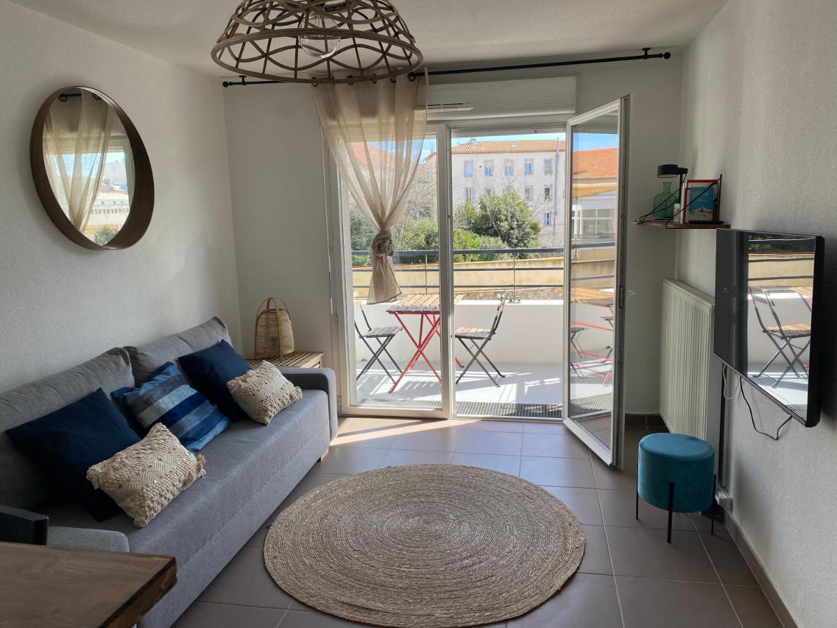 Cosy T3 Gare Terrasse + Parking Apartment Sete Luaran gambar