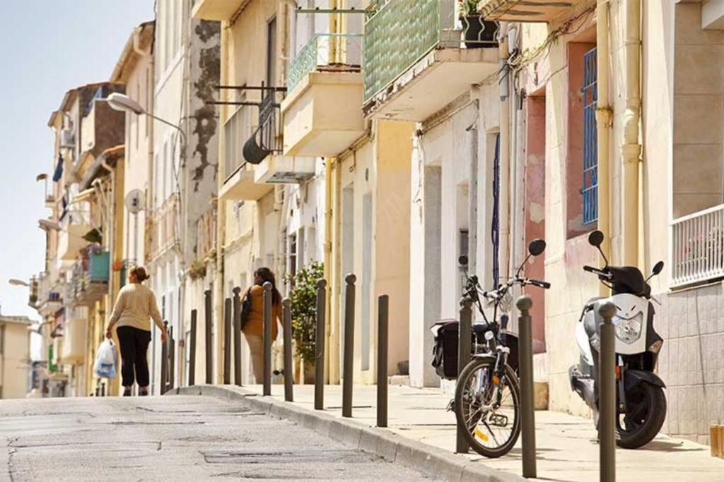 Cosy T3 Gare Terrasse + Parking Apartment Sete Luaran gambar